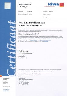 BMI 2011 Installeren van brandmeldinstallaties 18-04-2105